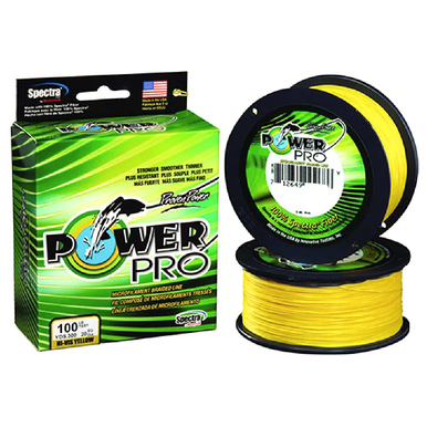 Shimano PowerPro 30 lb Hi‑Vis Yellow Braided Fishing Line – 150 yd Spool
