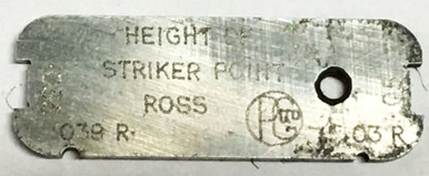 Ross Rifle Striker Protrusion Gauge Original