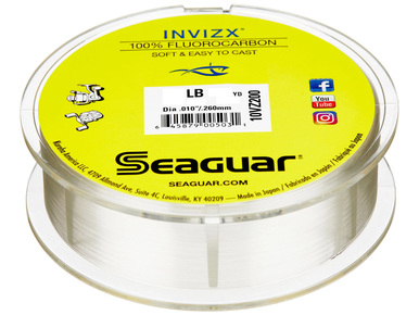 Seaguar InvisX Fluorocarbon Fishing Line 50lb 100yd