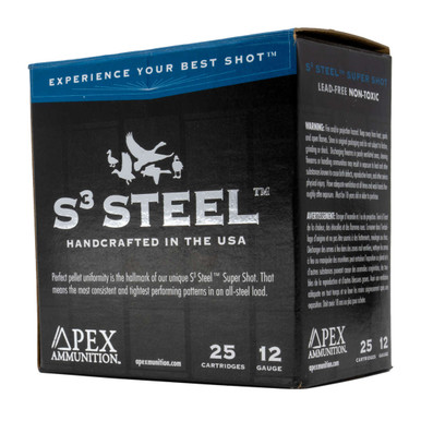 Apex Ammunition 12G 3" 1-1/4OZ #2 1450FPS Steel Shot