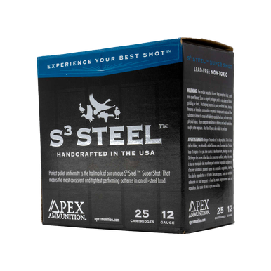Apex Ammunition S3 Steel 20GA 3" 1OZ #2 1350FPS Steel Shot