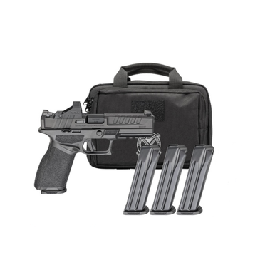 Springfield Echelon 4.0C 4" 9mm OR 15/18rd Pistol w/ Ft Tritium Night Sight Viridian Green Dot and Range Bag