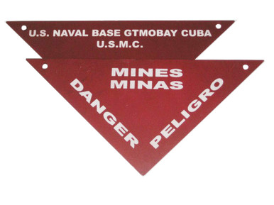 U.S. Guantanamo Bay Mine Field Sign