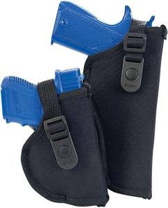 Allen 44810 CortezBlack Polyester Exterior w/Nylon Interior Belt 7-8.5 Med, Lg DA Revolver Right Hand
