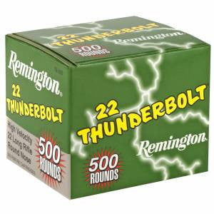 Remington Ammunition TB22B Thunderbolt22 LR 40 gr Round Nose (RN) 500 Bx/ 10 Cs
