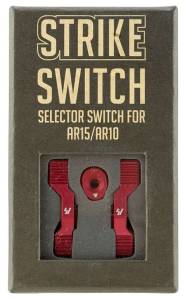 Strike ARSSSRED Strike Switch 60/90 Degree Red Aluminum AR-Platform Ambidextrous