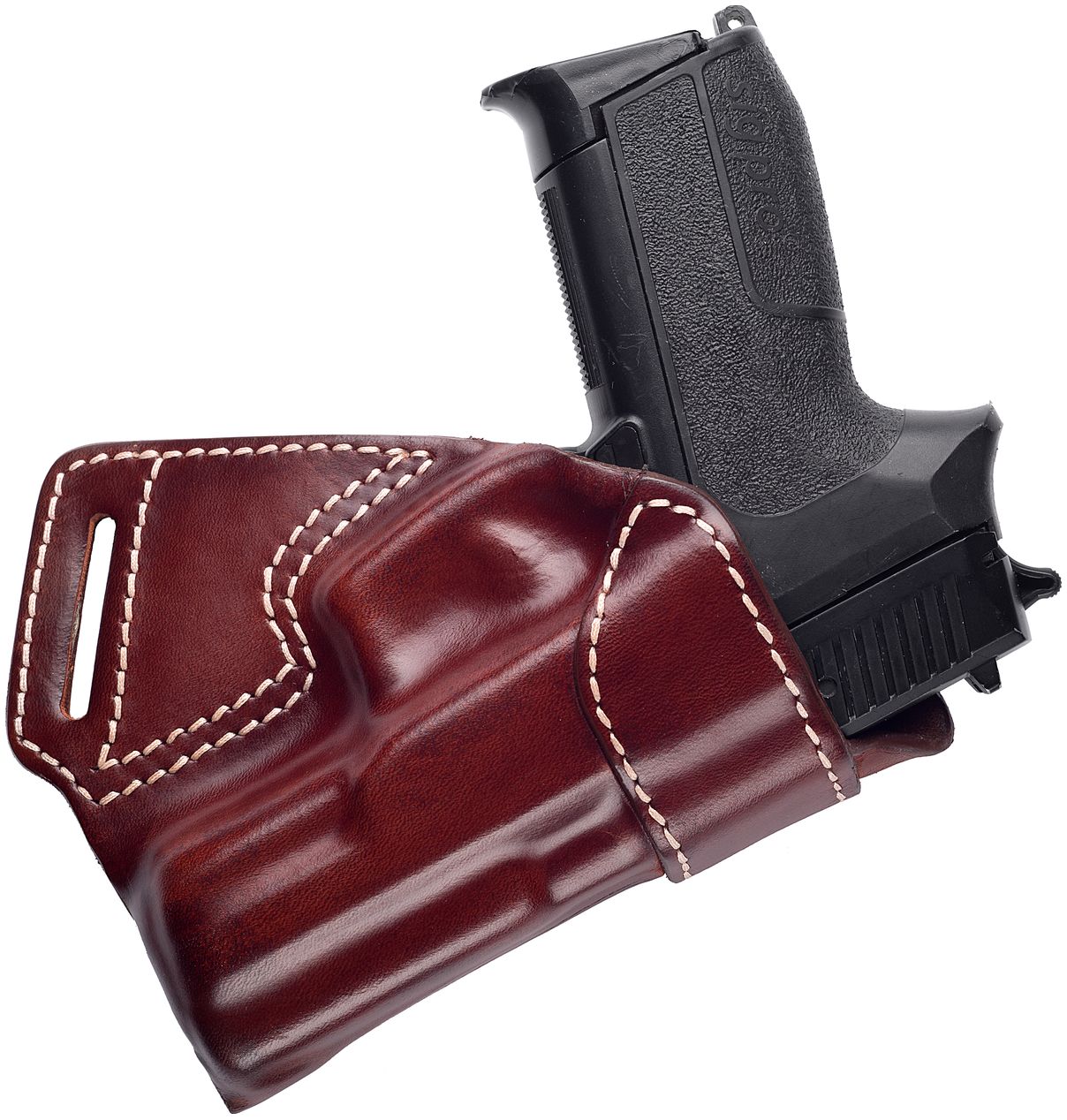 Leather Small Of Back Holster - Grizzly