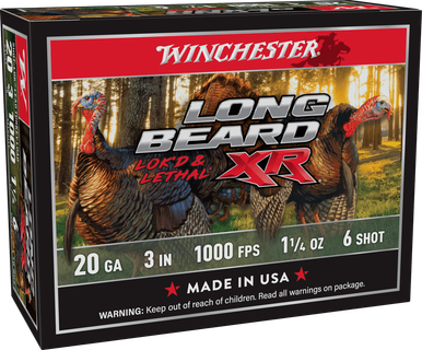 Winchester Long Beard XR 20 Gauge 3" 1¼ oz #5 Shot – 10 Rounds