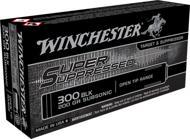 Winchester Super Suppressed .300 AAC Blackout 200-Grain Open Tip Subsonic – 20 Rounds