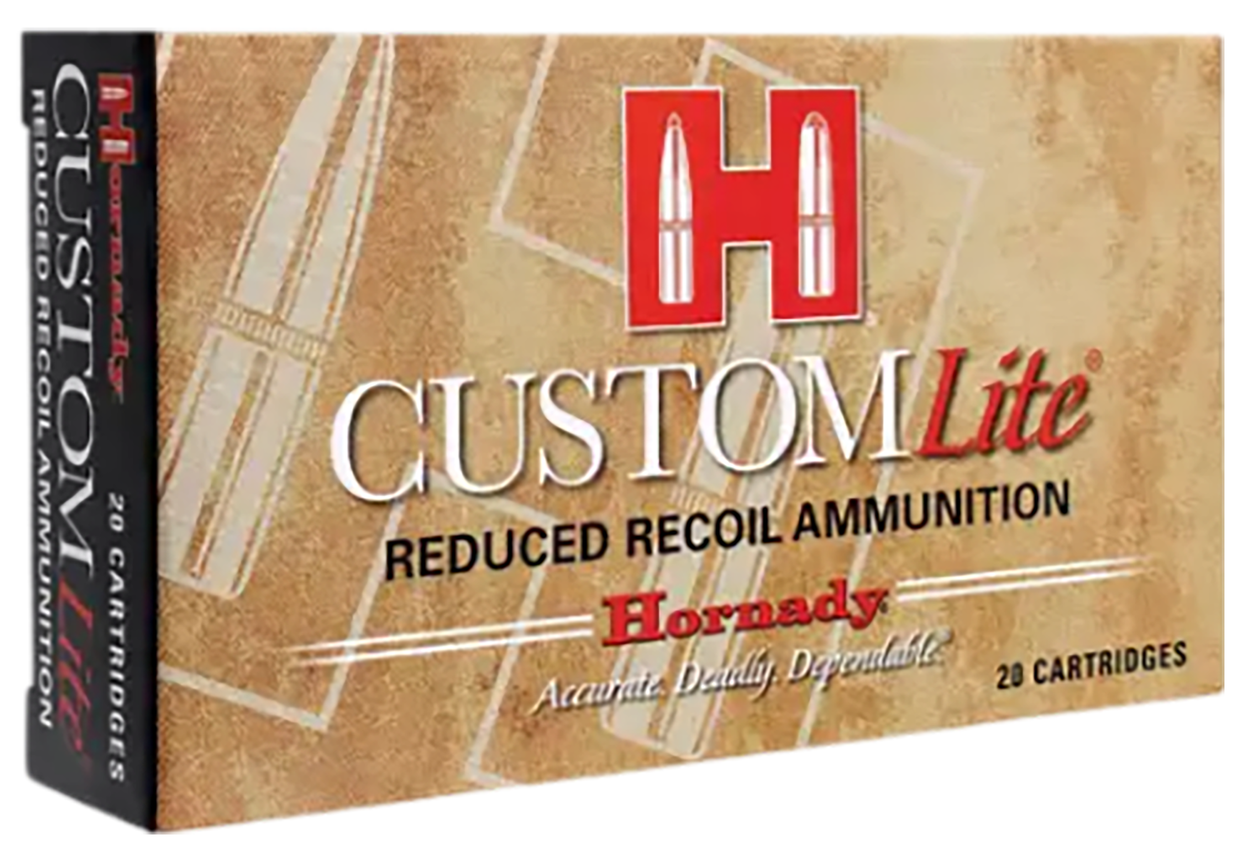 Hornady Custom Lite Rifle Ammunition 81066, 30-06 Springfield, SST, 125 GR, 2700 fps, 20 Rd/bx