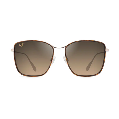 Maui Jim Tiger Lily Polarized Fashion Sunglasses – Dark Tortoise/Gold