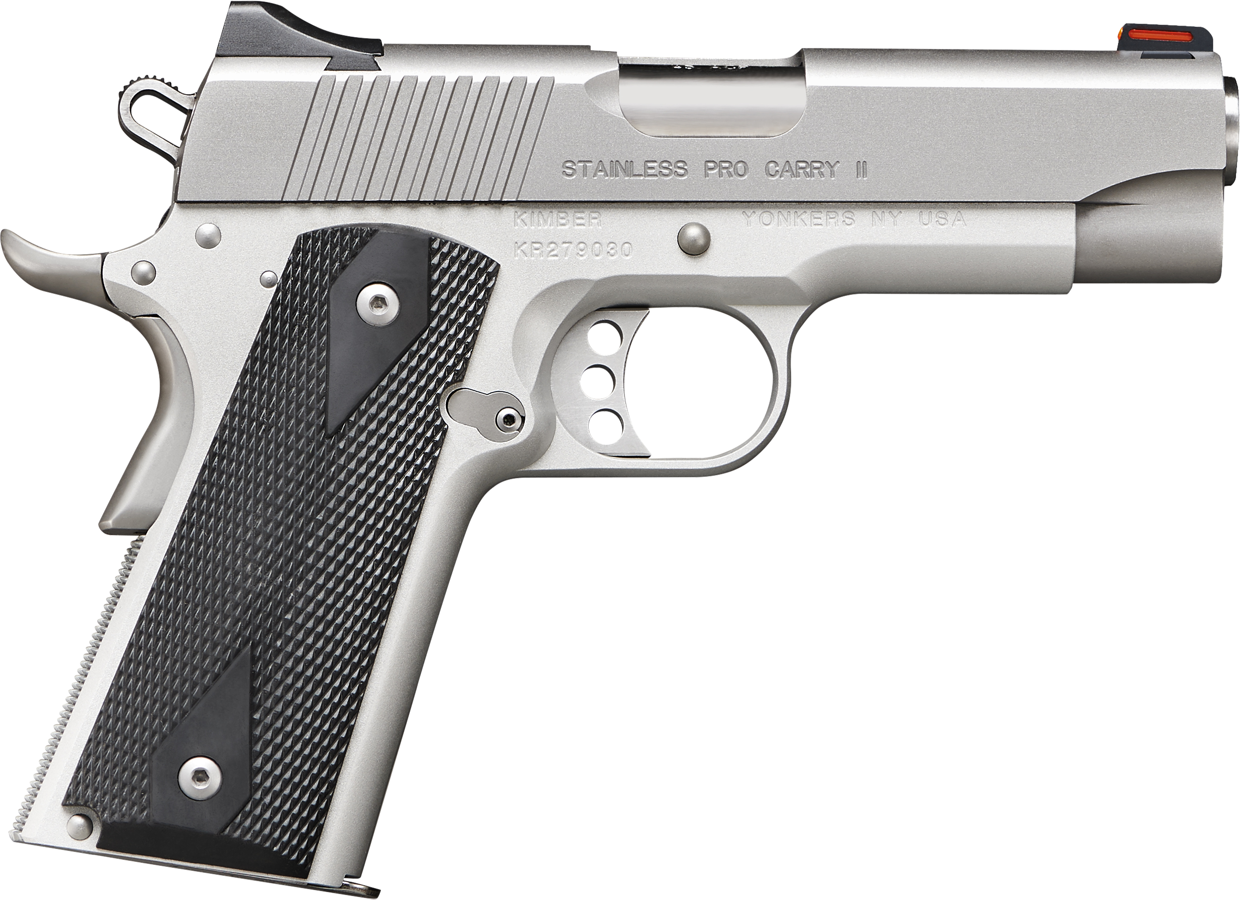 Kimber 3200052 Stainless Pro Carry II Pistol - .45 ACP, 4 in Barrel, Aluminum Frame, Satin Stainless Steel Slide, 7 Rd