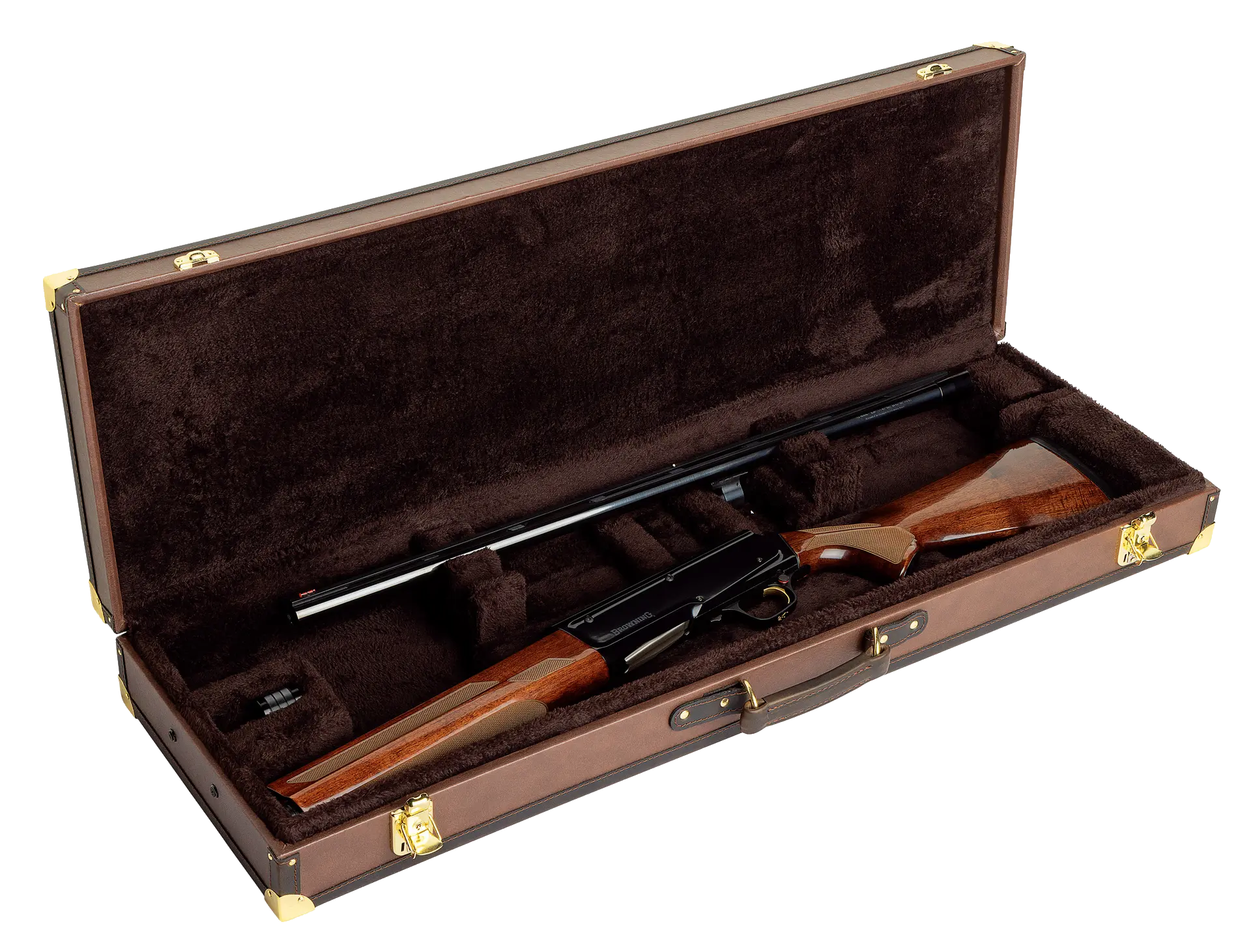 Browning Traditional Fitted Luggage Gun Case - Semi-Auto & Pump - Classic Brown