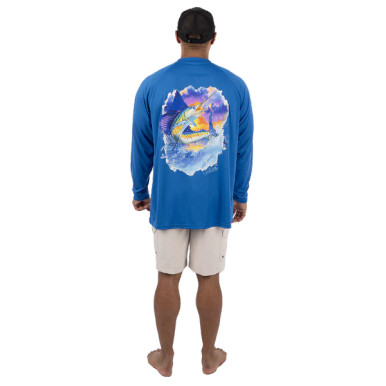 Bimini Bay Men's Hook M' Performance Long Sleeve - Sailfish