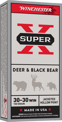 Winchester Super-X .30-30 Winchester 150-Grain Jacketed Hollow Point – 20 Rounds