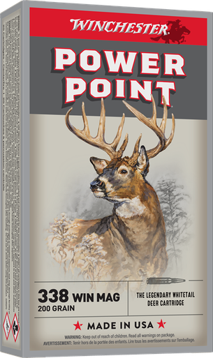 Winchester Power-Point 338 Winchester Magnum 200 Grain