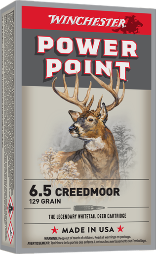 Winchester Super-X 6.5 Creedmoor 129 Grain Power-Point Ammunition