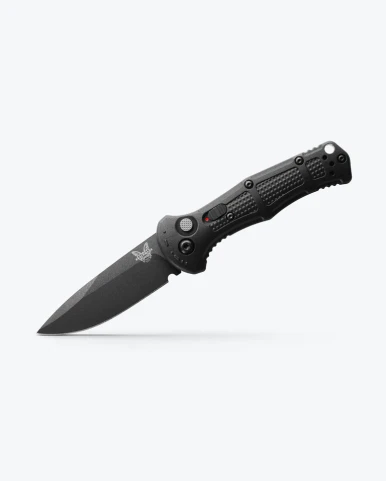 Benchmade Mini Griptilian Folding Knife Black Partially Serrated