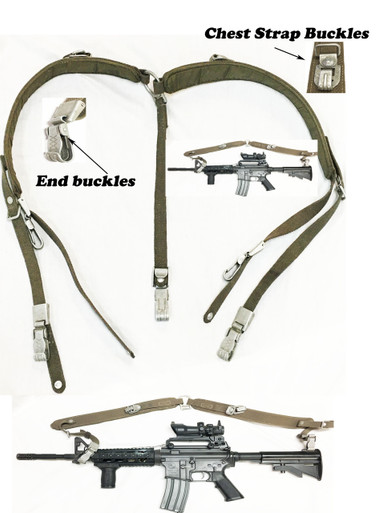 Combat Harness Suspenders in Heavy Canvas